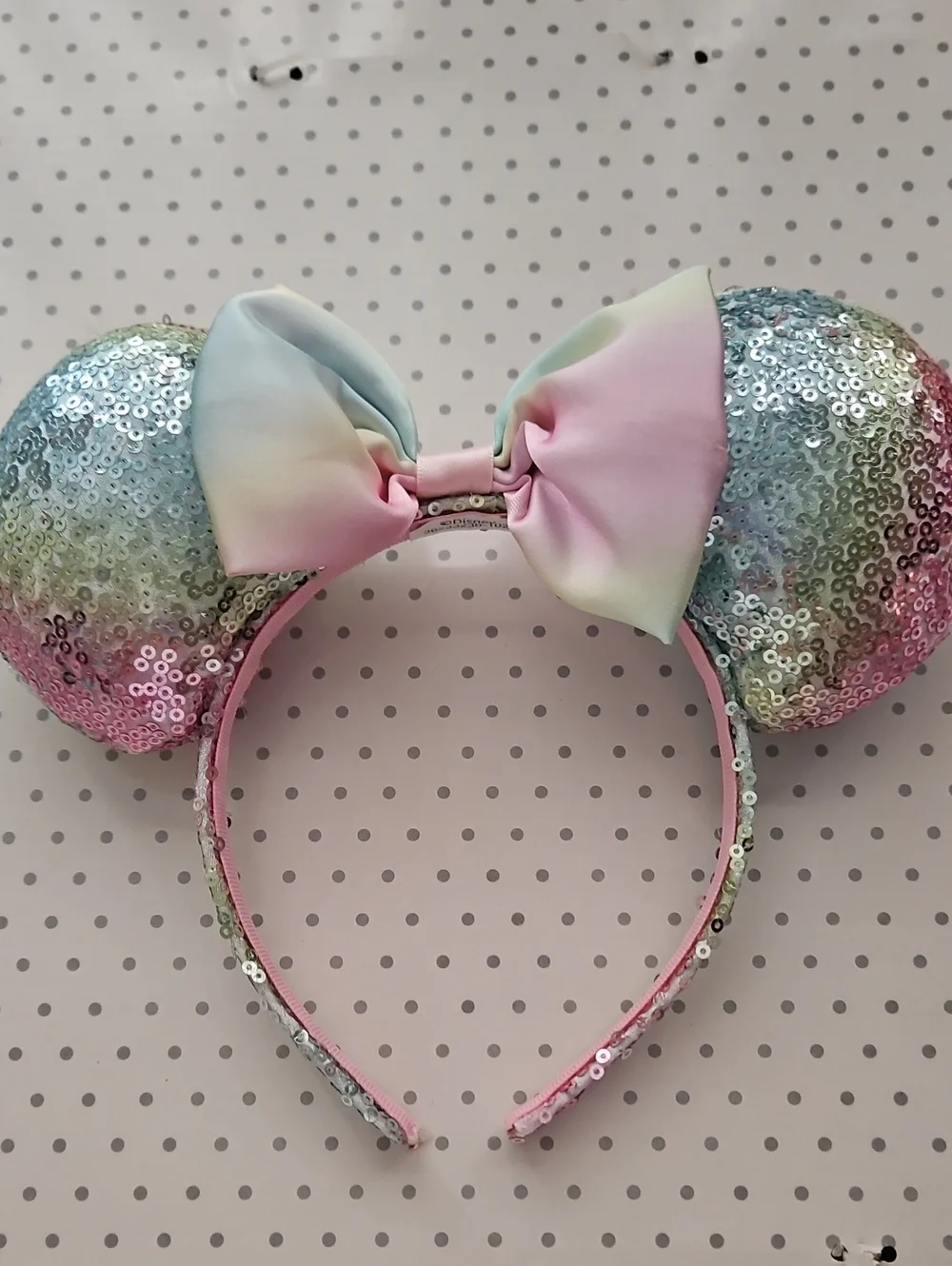 Disney Pastel Sequin Minnie Mouse Ears Headband - Pink, Blue, Mint